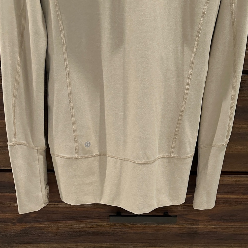 Lululemon Beige Zip Hoodie - Picture 4 of 5